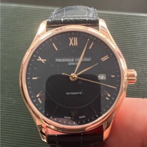 Men's 40mm Frédérique Constant automatic watch. Mint condition w/ box and papers